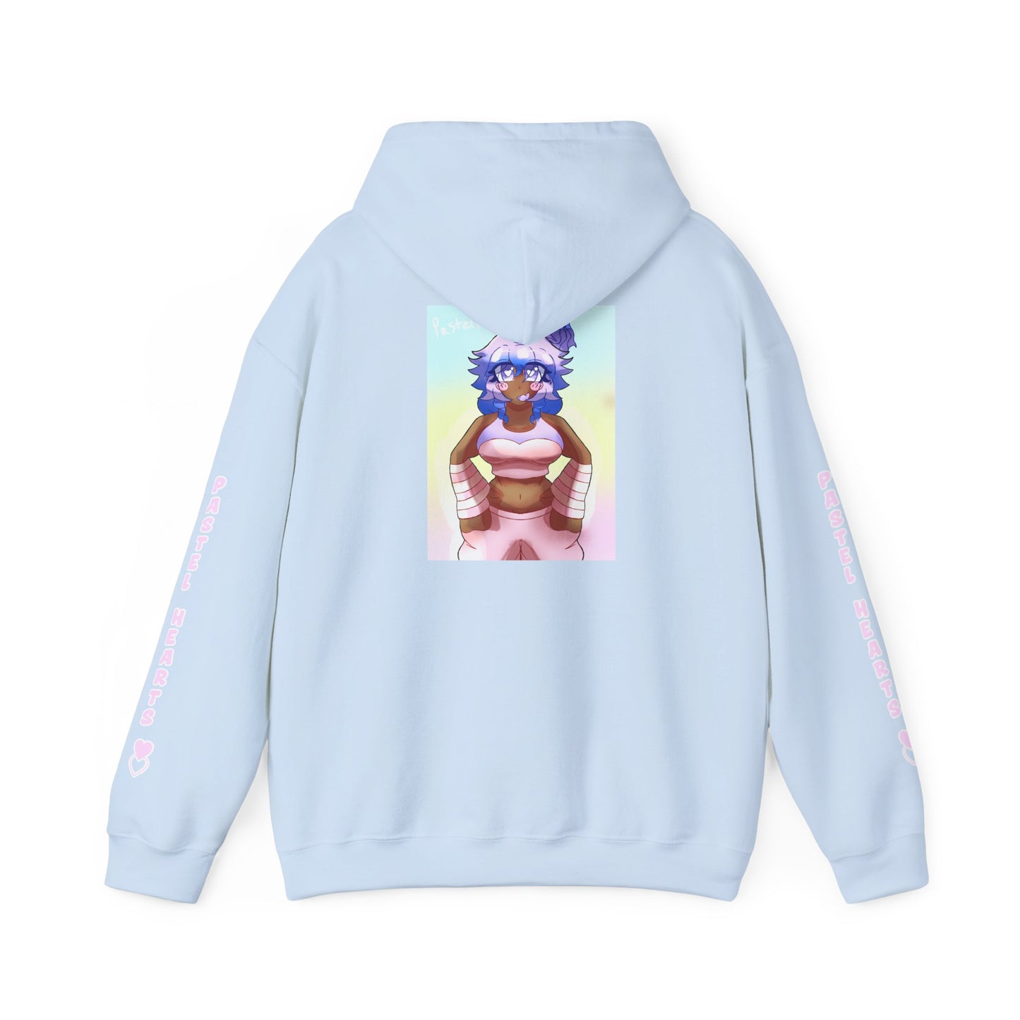 Copy of Pastel Hearts Hoodie ♥︎♡ — Blue Hair Kawaii Graphic Pullover