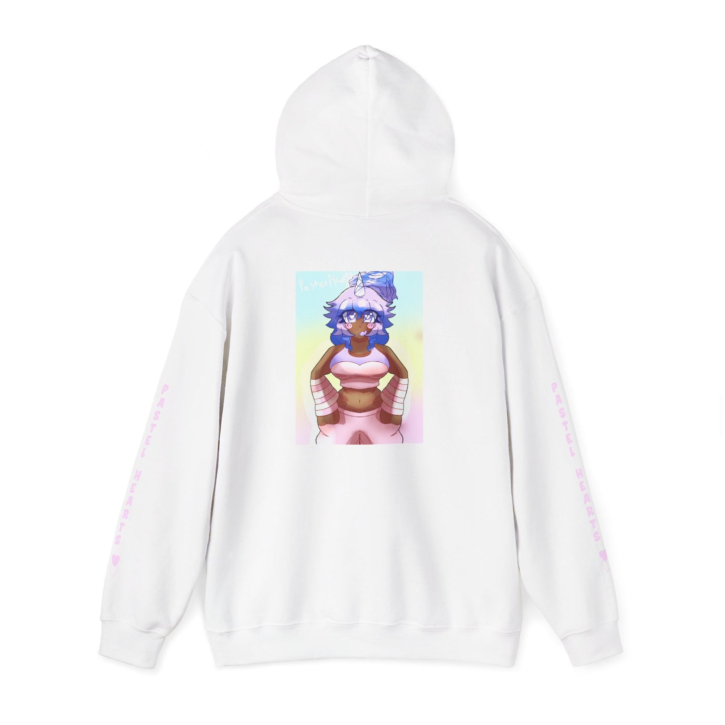 Copy of Pastel Hearts Hoodie ♥︎♡ — Blue Hair Kawaii Graphic Pullover
