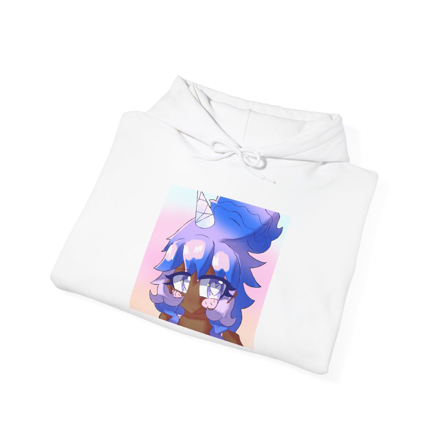 Copy of Pastel Hearts Hoodie ♥︎♡ — Blue Hair Kawaii Graphic Pullover