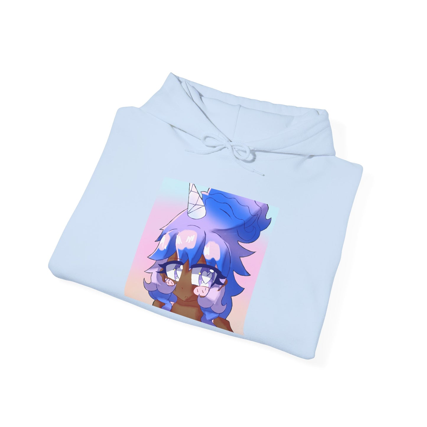 Copy of Pastel Hearts Hoodie ♥︎♡ — Blue Hair Kawaii Graphic Pullover