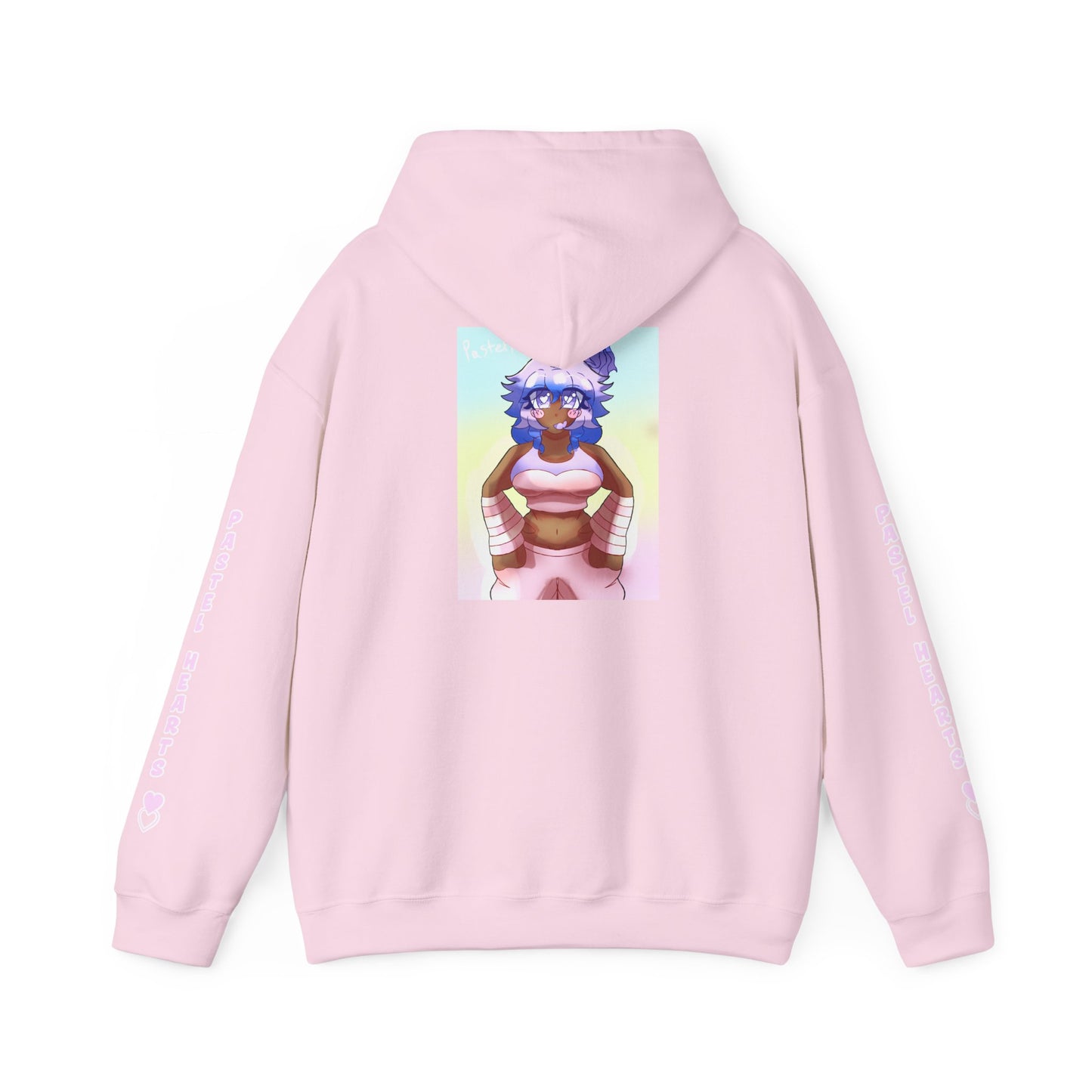 Copy of Pastel Hearts Hoodie ♥︎♡ — Blue Hair Kawaii Graphic Pullover