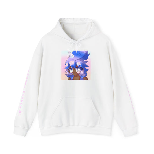 Copy of Pastel Hearts Hoodie ♥︎♡ — Blue Hair Kawaii Graphic Pullover