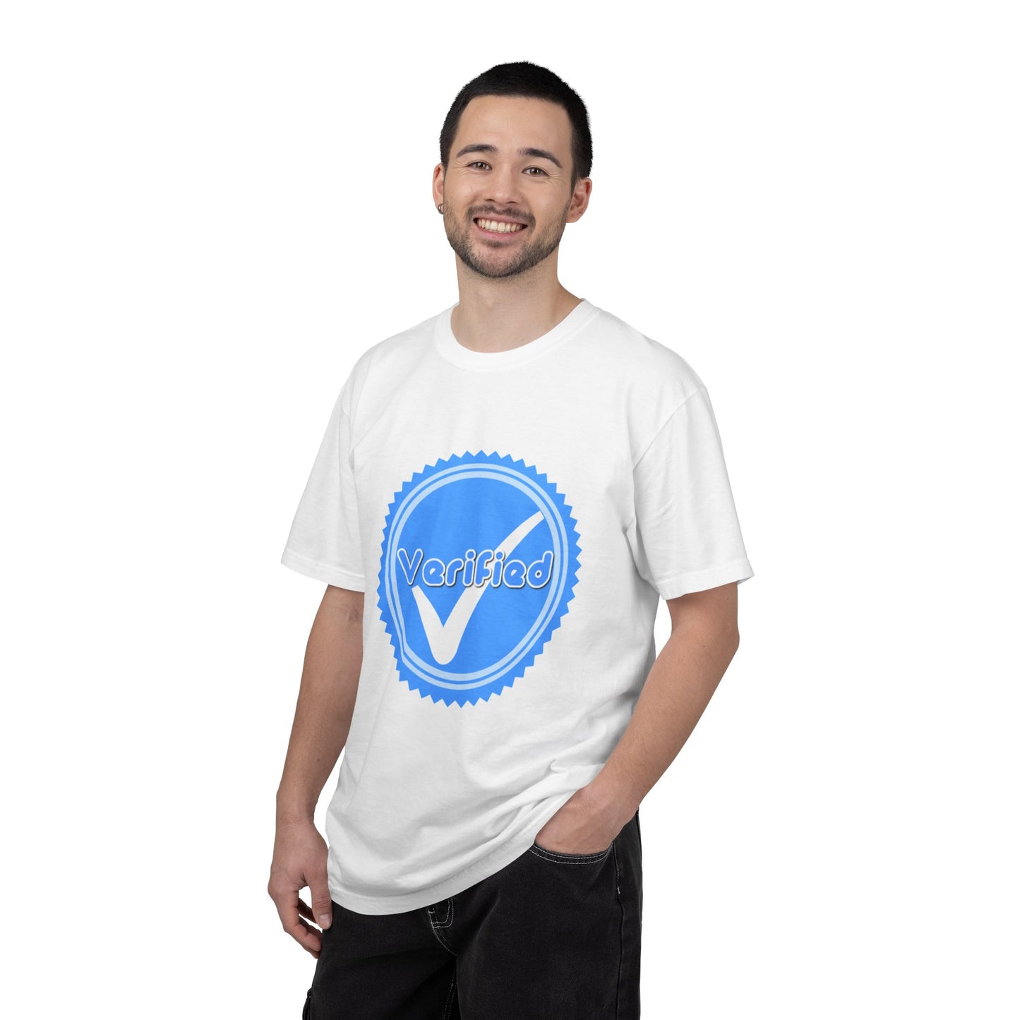 Verified Badge T-Shirt — Blue Checkmark Graphic Tee
