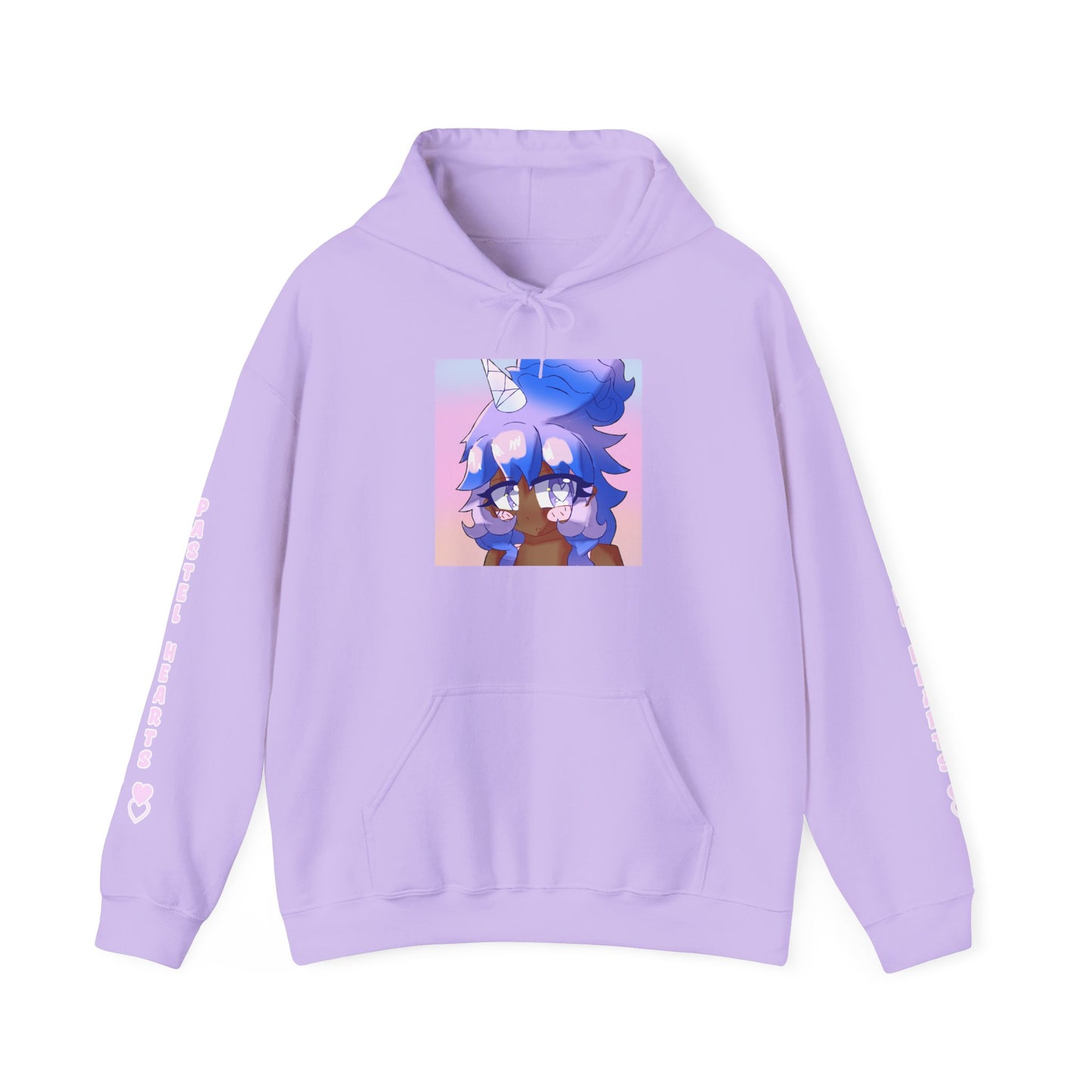 Copy of Pastel Hearts Hoodie ♥︎♡ — Blue Hair Kawaii Graphic Pullover