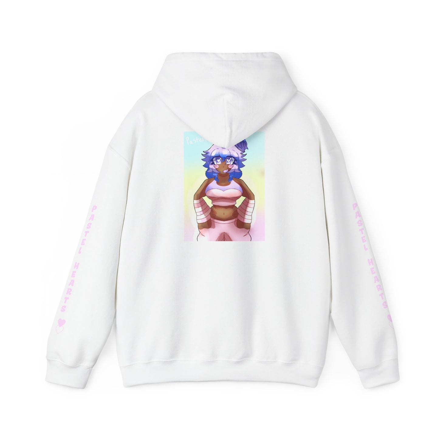 Copy of Pastel Hearts Hoodie ♥︎♡ — Blue Hair Kawaii Graphic Pullover